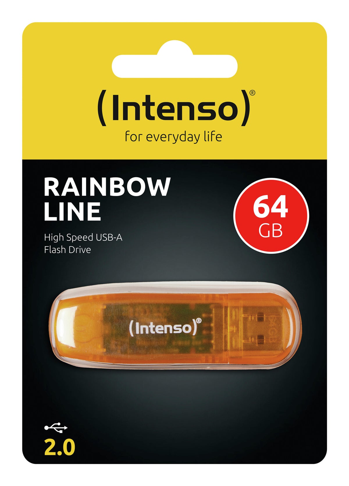 Intenso Rainbow Line USB-nøgle 64 GB USB Type-A 2.0 Orange
