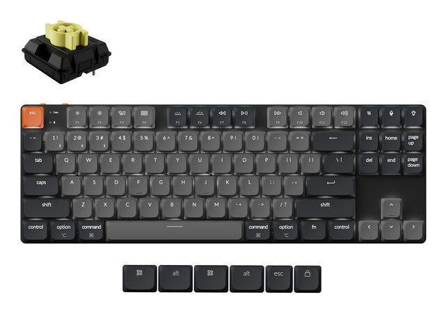 Keychron K1X-A4 tastatur Universel USB + Bluetooth QWERTY Engelsk Grå