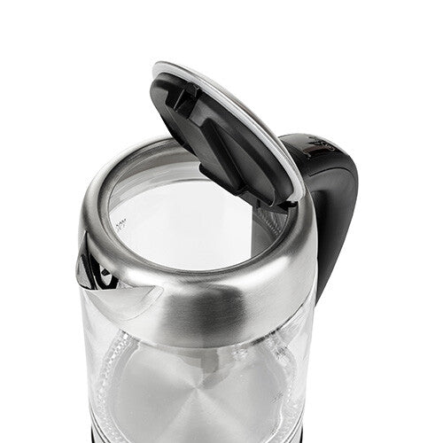 Adler AD 1247 NEW elkedel 1,7 L 2200 W Hasselnød, Rustfrit stål, Transparent