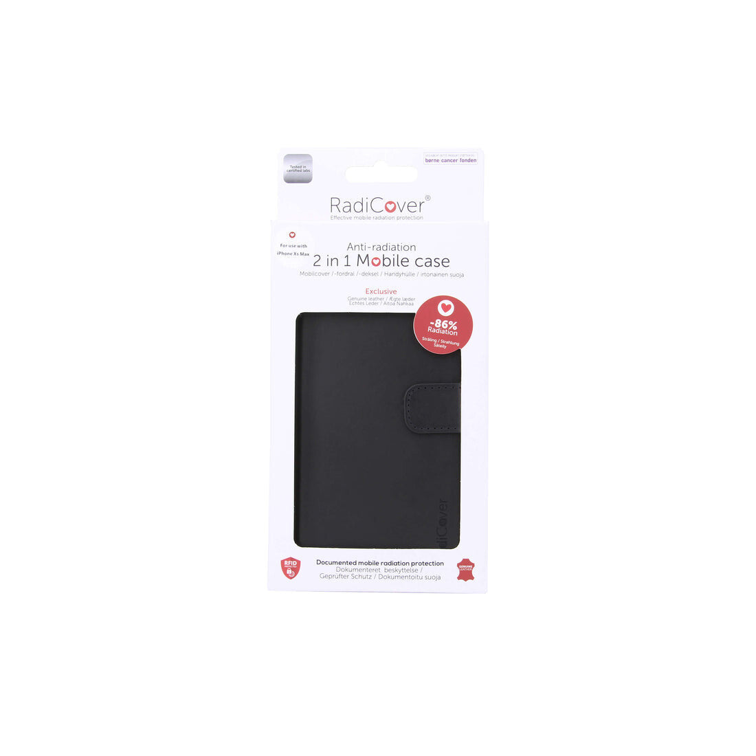Radicover RAD203 mobiltelefon etui 16,5 cm (6.5") Folie Sort