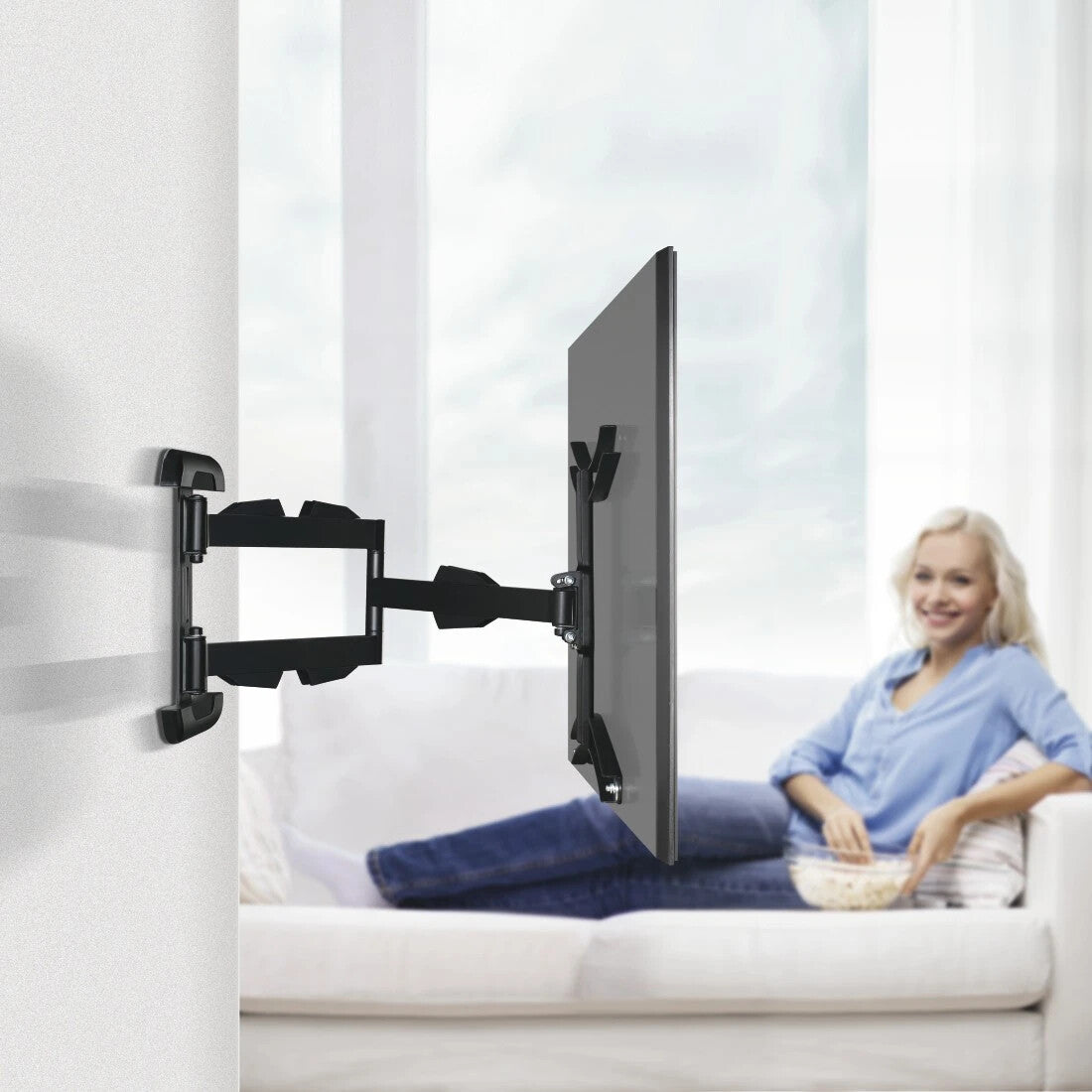 Hama 00220841 tv-beslag 165,1 cm (65") Sort