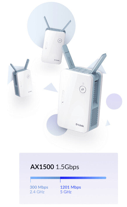 D-Link E15 Eagle Pro AI AX1500 Mesh WiFi 6 range extender