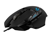 Logitech Gaming Mouse G502 (Hero) Optisk Kabling Sort