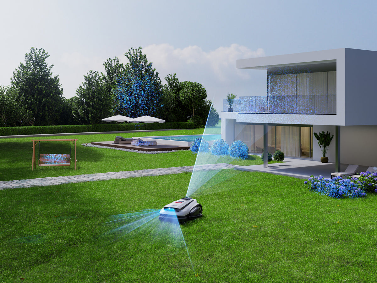 Ecovacs GOAT A1600 LiDAR PRO EU Robot plæneklipper Batteri Sort, Hvid
