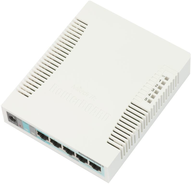 Mikrotik RB260GS Gigabit Ethernet (10/100/1000) Strøm over Ethernet (PoE) Hvid