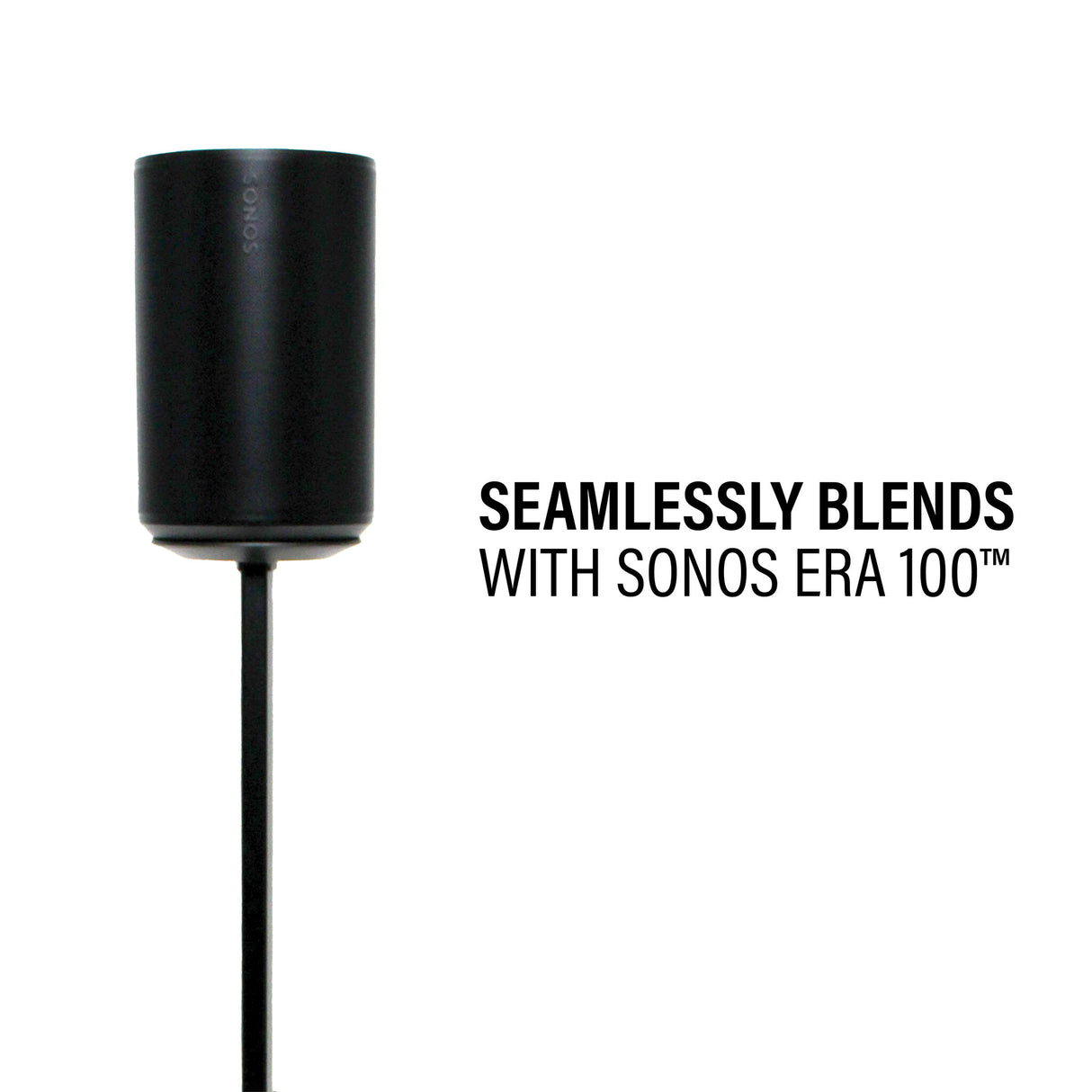 SANUS WSSE1A2-B2 - ADJUSTABLE SPEAKER STAND SONOS ERA 100 - PAIR - BLACK