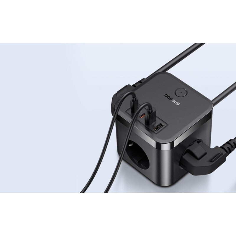 Baseus PowerCombo Universel Sort Vekselstrøm Indendørs
