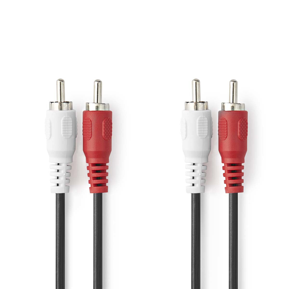 Nedis CAGL24200BK20 lydkabel 2 m 2 x RCA Sort