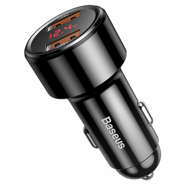 Baseus CCMLC20A-01 oplader til mobil enhed Smartphone Sort USB Hurtig opladning Automatisk