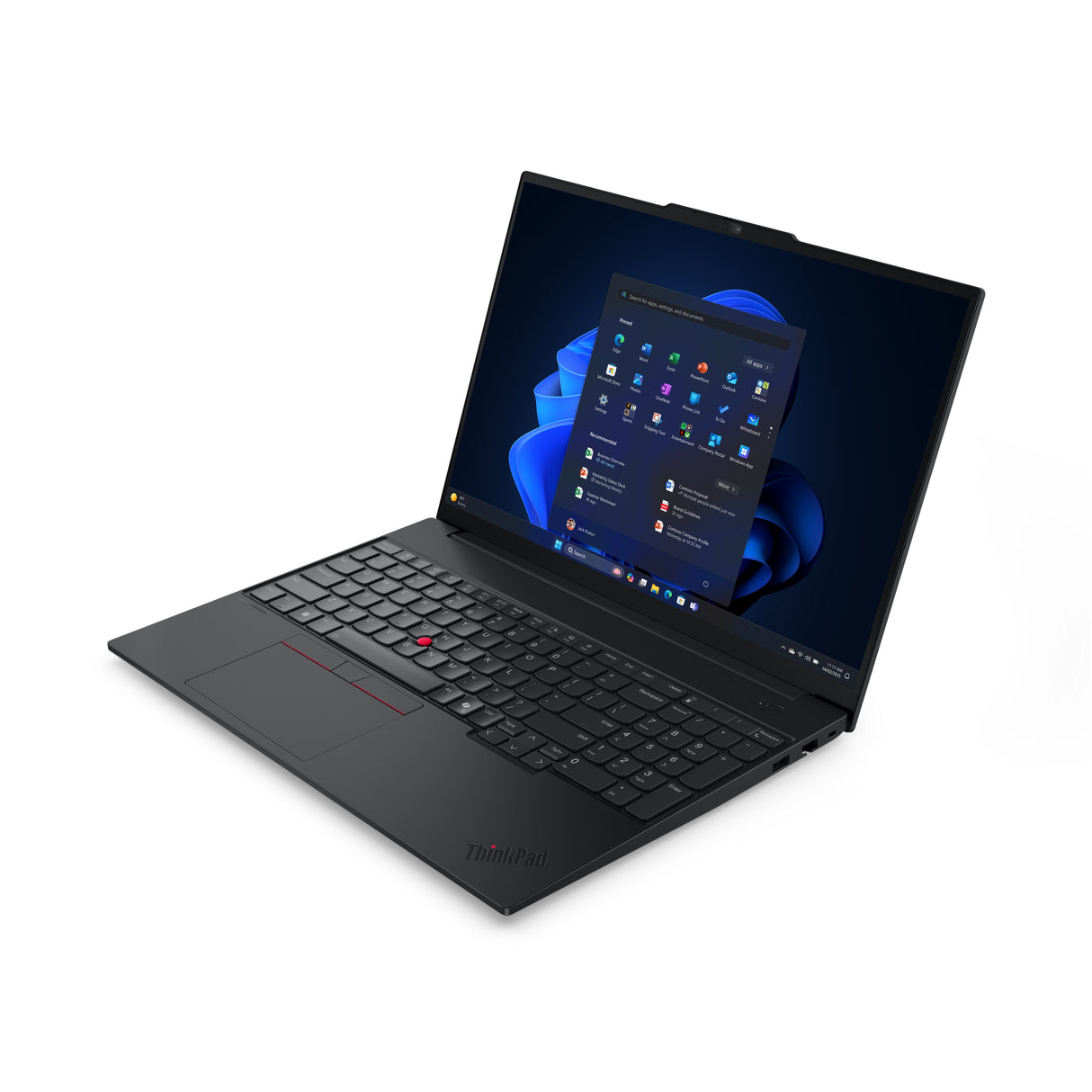Lenovo ThinkPad E16 Gen 3 (Intel) Intel Core Ultra 5 225U Laptop 40,6 cm (16") WUXGA 16 GB DDR5-SDRAM 512 GB SSD Wi-Fi 6E (802.11ax) Windows 11 Pro Sort Nordisk