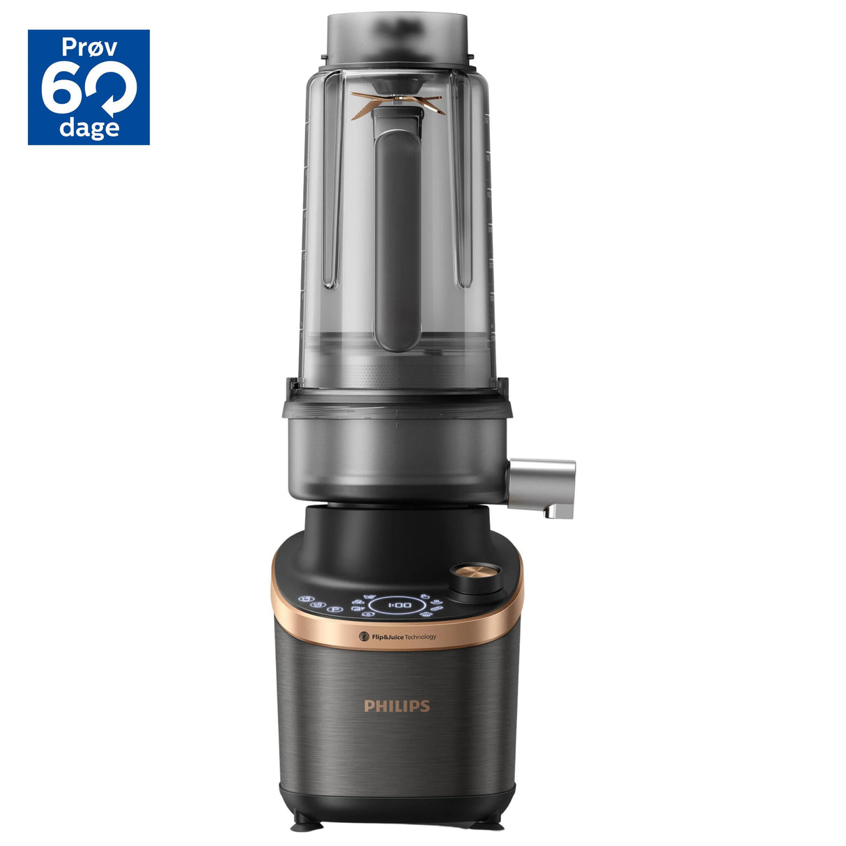 Philips Flip&Juice™ Blender HR3770/00 Højhastighedsblender med råsaftscentifuge