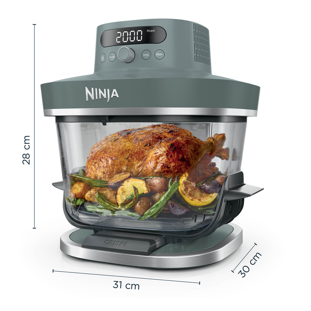 Ninja Crispi Pro XL Air Fryer 5.7L, 7-i-1, Grøn EU AS101EUGY