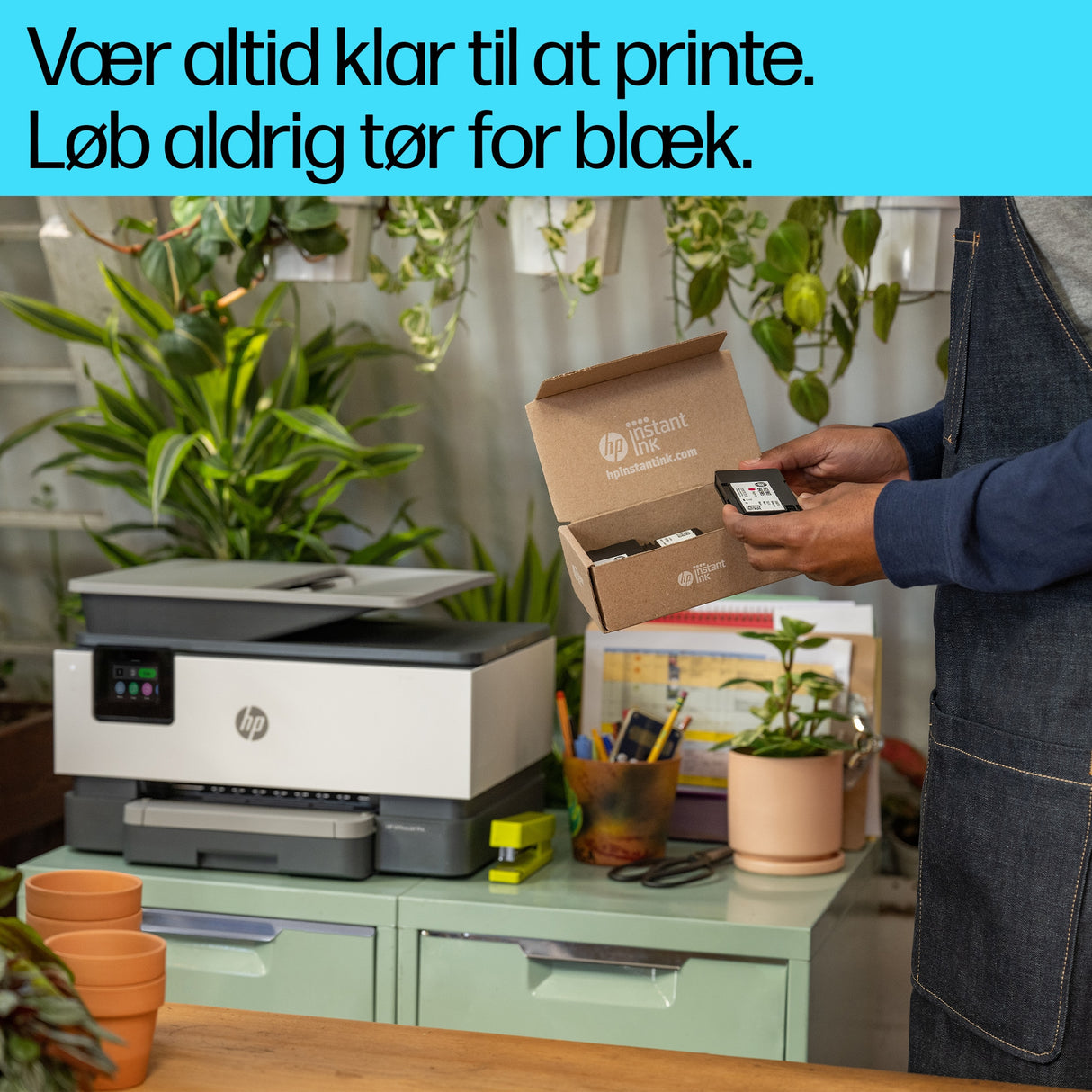 HP OfficeJet Pro 9122e Trådløst All-in-One Farve Printer, Instant Ink; 2-sidet printning