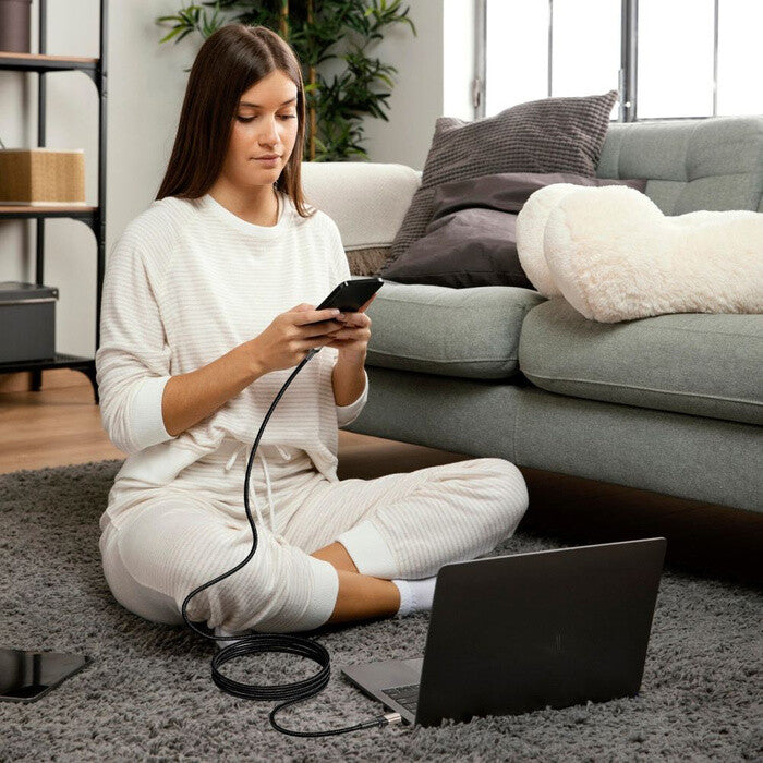 Tech-Protect 5906203690640 USB-kabel 2 m USB C 3 x USB C 480 Gbit/sek. 100 W Titanium