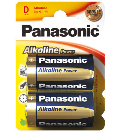 Goobay LR20 2-BL Panasonic Alkaline Power Engangsbatteri D