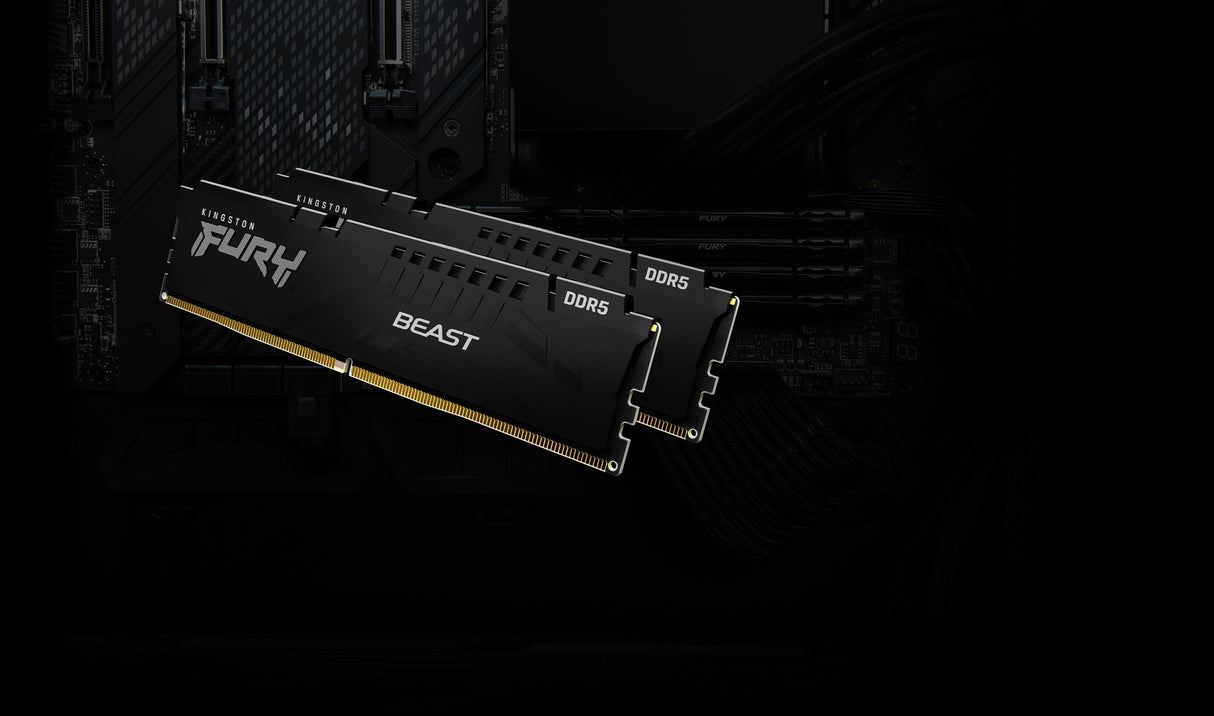 Kingston Technology FURY Beast 64GB 6000MT/s DDR5 CL36 DIMM (sæt med 2) Black EXPO