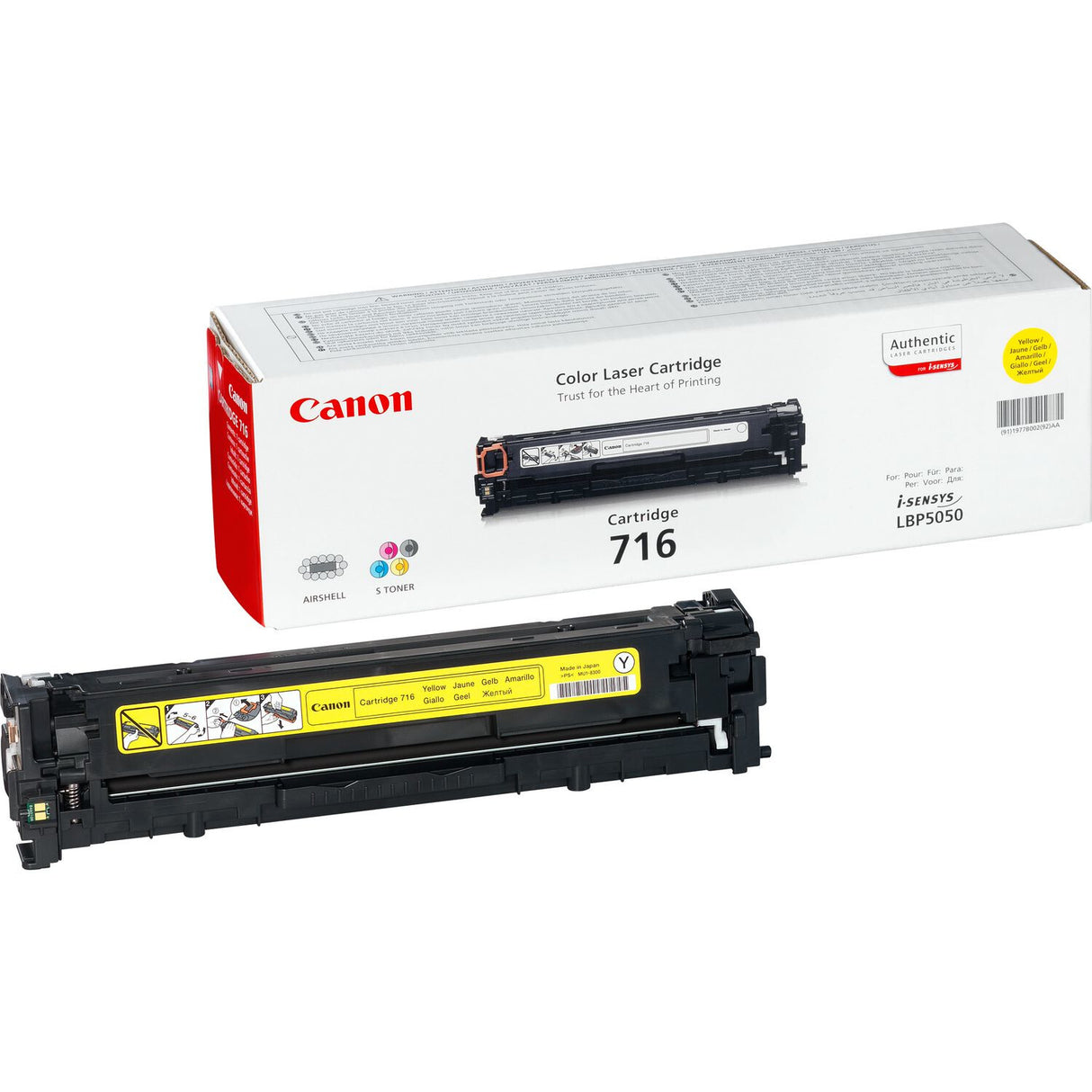 Canon 716 Y tonerpatron 1 stk Original Gul