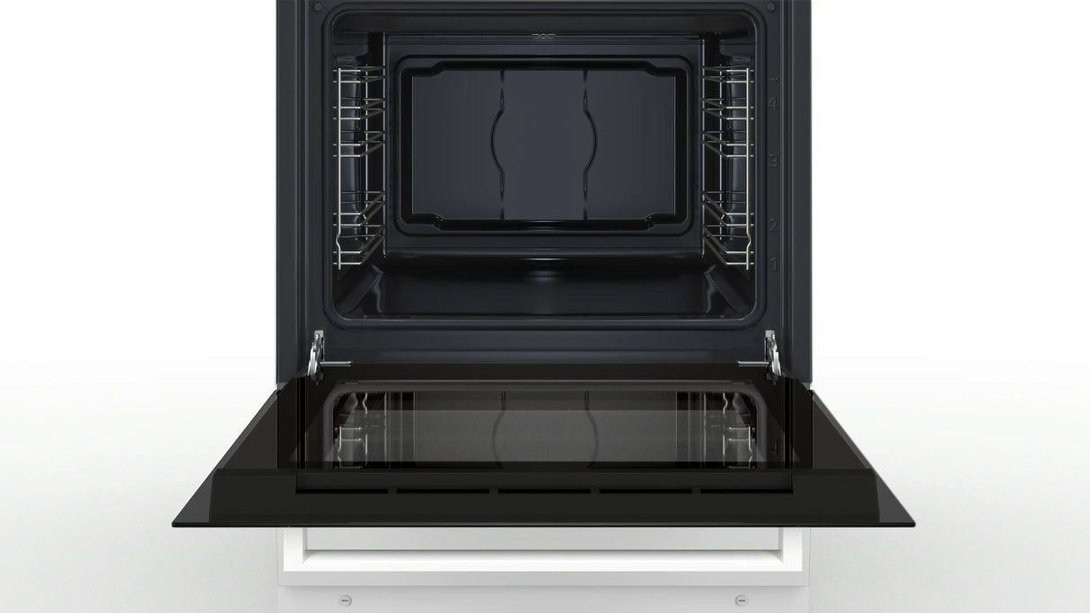 Bosch Serie 2 HKA004020U komfur og ovn Fritstående komfur Elektrisk Keramisk Hvid