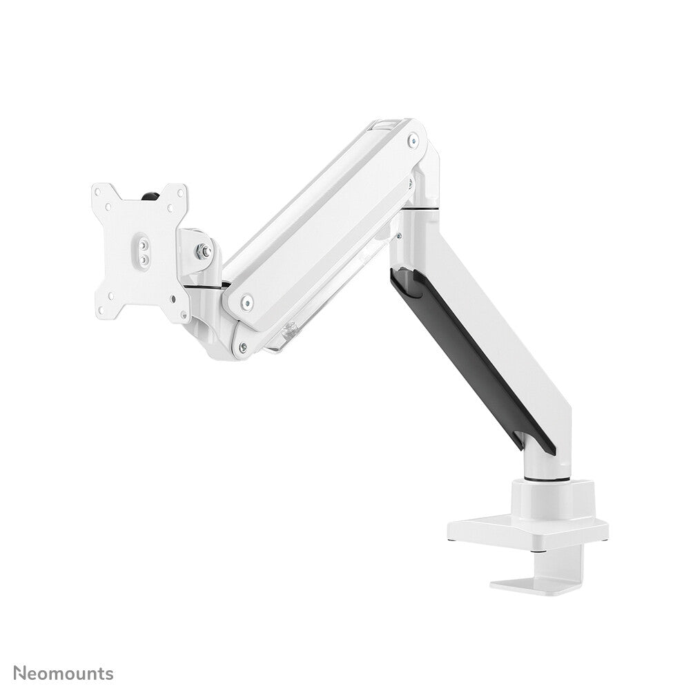 Neomounts NM-D775WHITEPLUS Monitor arm 10-49" - gas spring - Topfix - 180°-stop