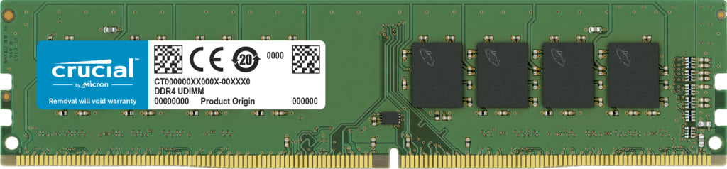 Crucial Classic DDR4 SDRAM 8GB CL22 Ikke-ECC DIMM 288-PIN