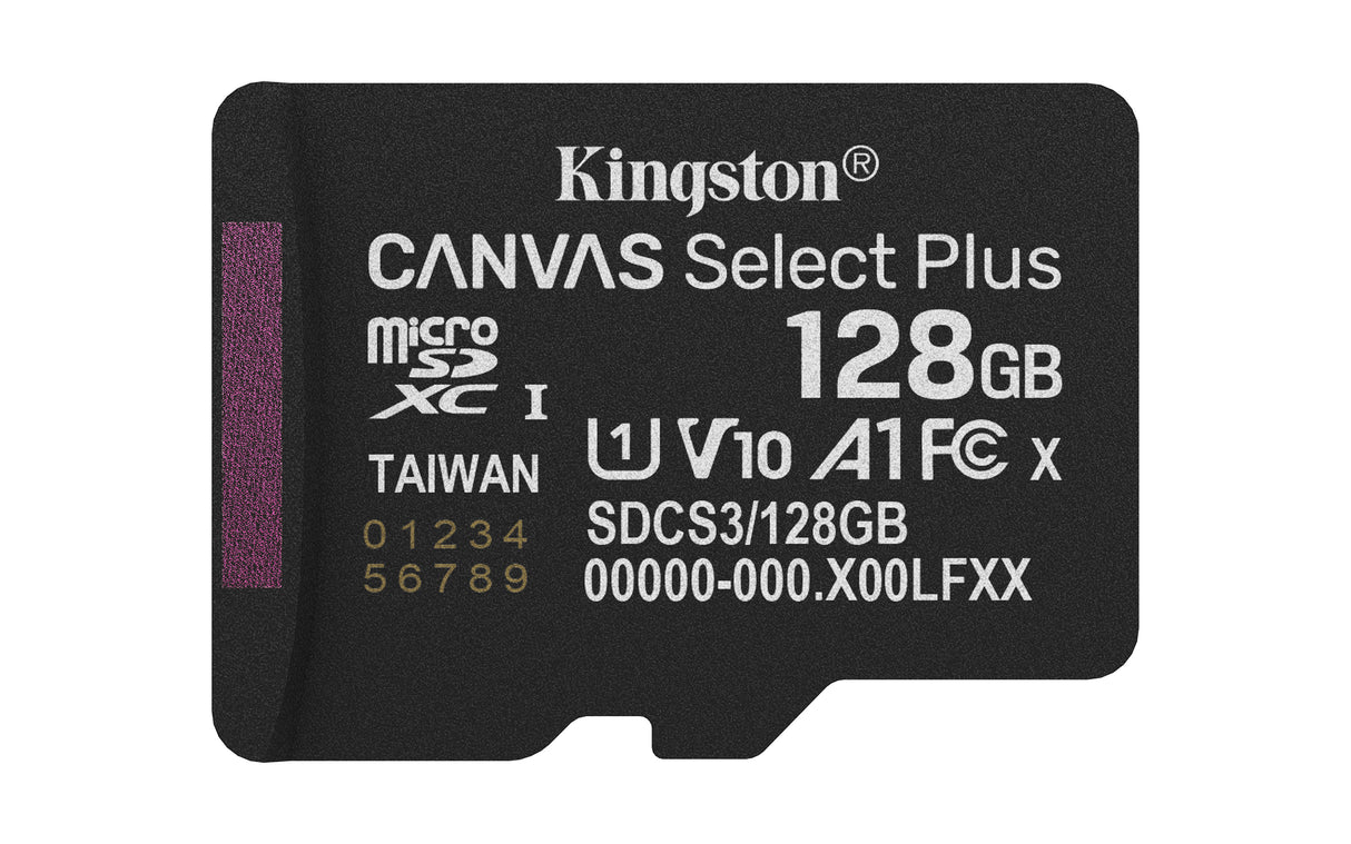 Kingston Canvas Select Plus microSDXC UHS-I Memory Card 128GB 150MB/s