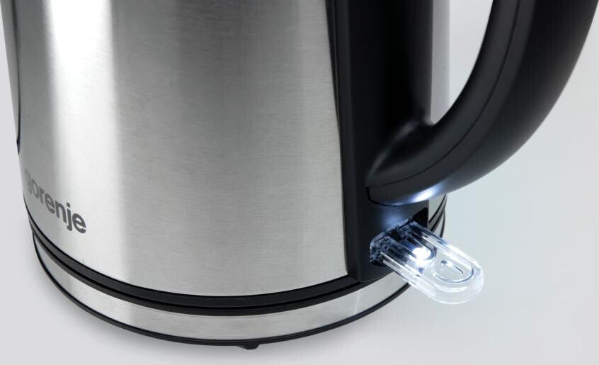 Gorenje K15DWS elkedel 1,5 L 2200 W Sort, Rustfrit stål