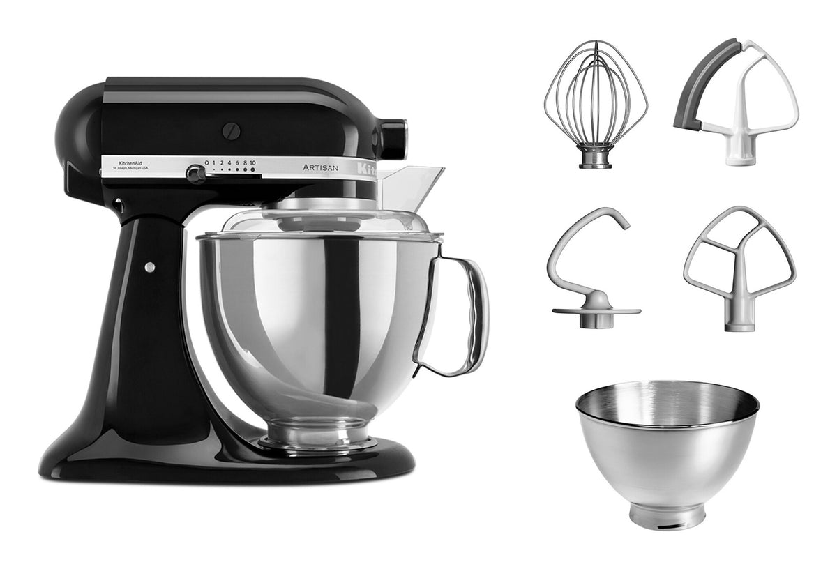 KitchenAid Artisian Food Processor 4.8, 300W, 10 Speed, Onyx Black EU 5KSM175PSEOB