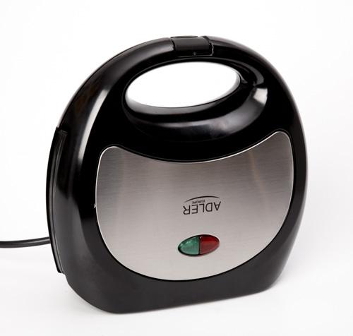 Adler AD 3015 sandwich maker 750 W Black, Silver