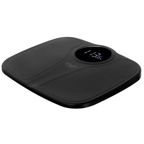 Adler AD 8172B personal scale Square Black Electronic personal scale