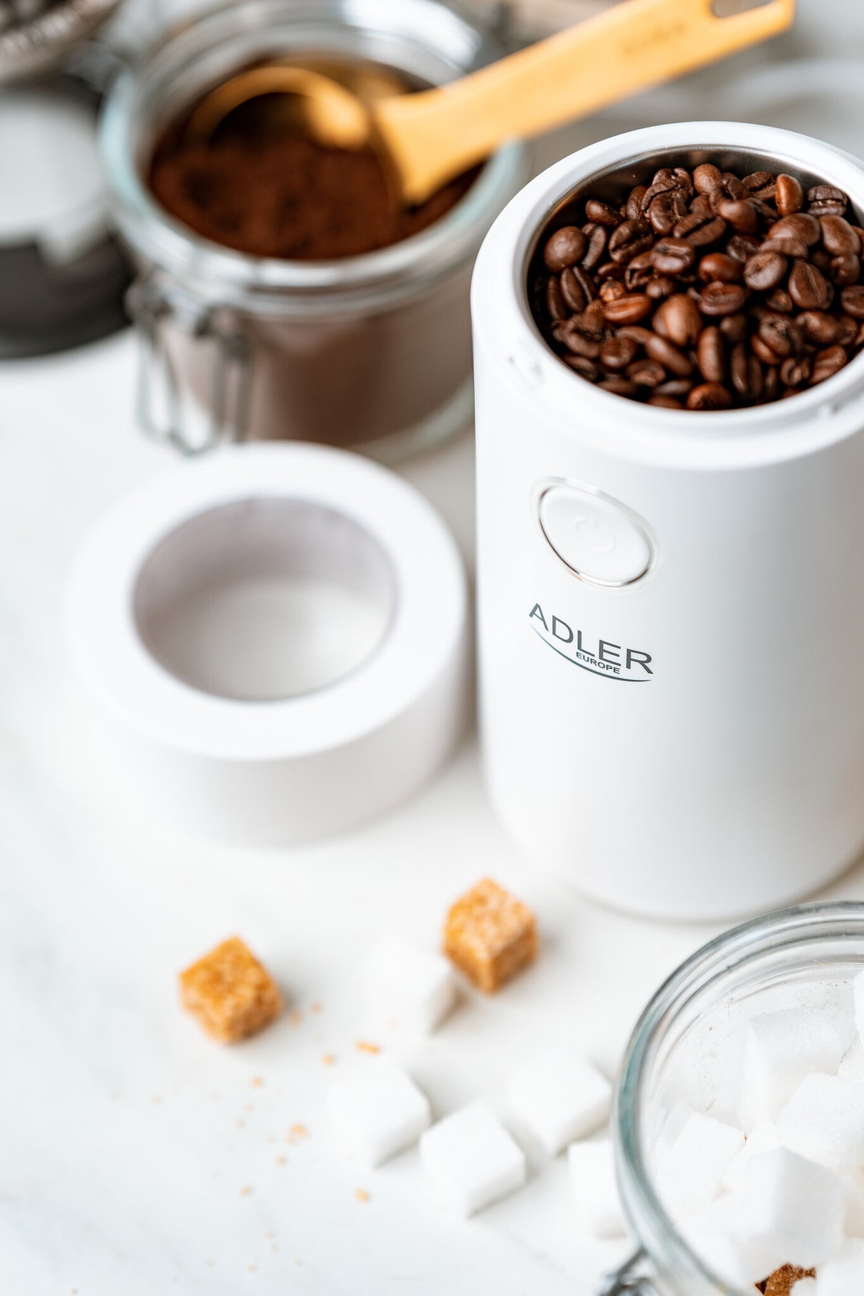 Adler AD 4446WS kaffemølle 150 W Hvid