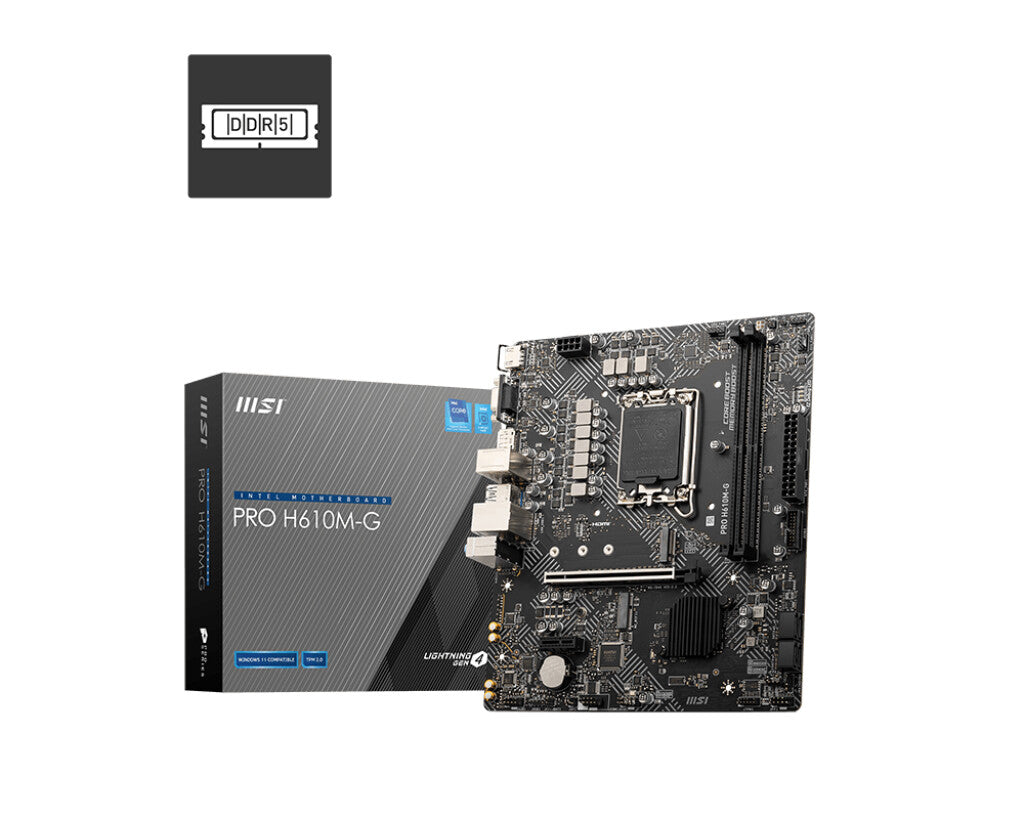 MSI PRO H610M-G bundkort Intel H610 LGA 1700 micro ATX