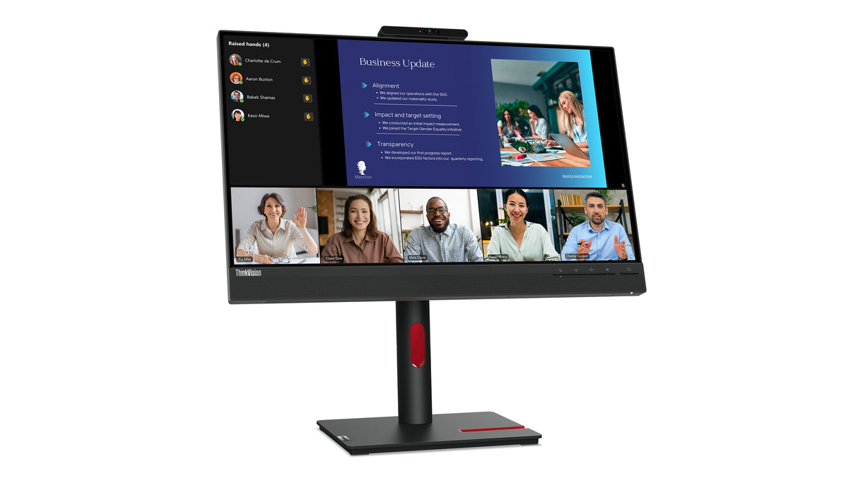 Lenovo ThinkVision T24v-30 24 1920 x 1080 (Full HD) VGA (HD-15) HDMI DisplayPort 75Hz Pivot Skærm