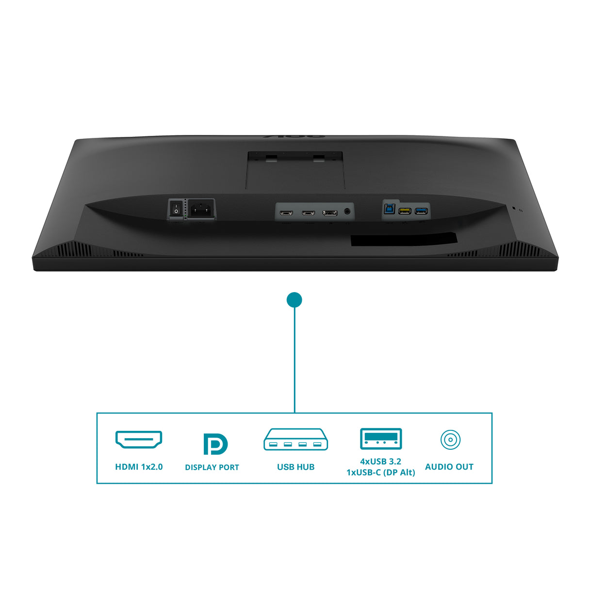 AOC V5 CU34V5C/BK LED display 86,4 cm (34") 3440 x 1440 pixel Wide Quad HD Sort