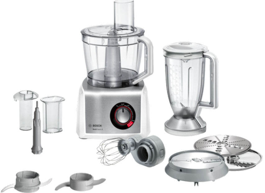 Bosch MC812S814 foodprocessor 1250 W 3,9 L Rustfrit stål, Hvid