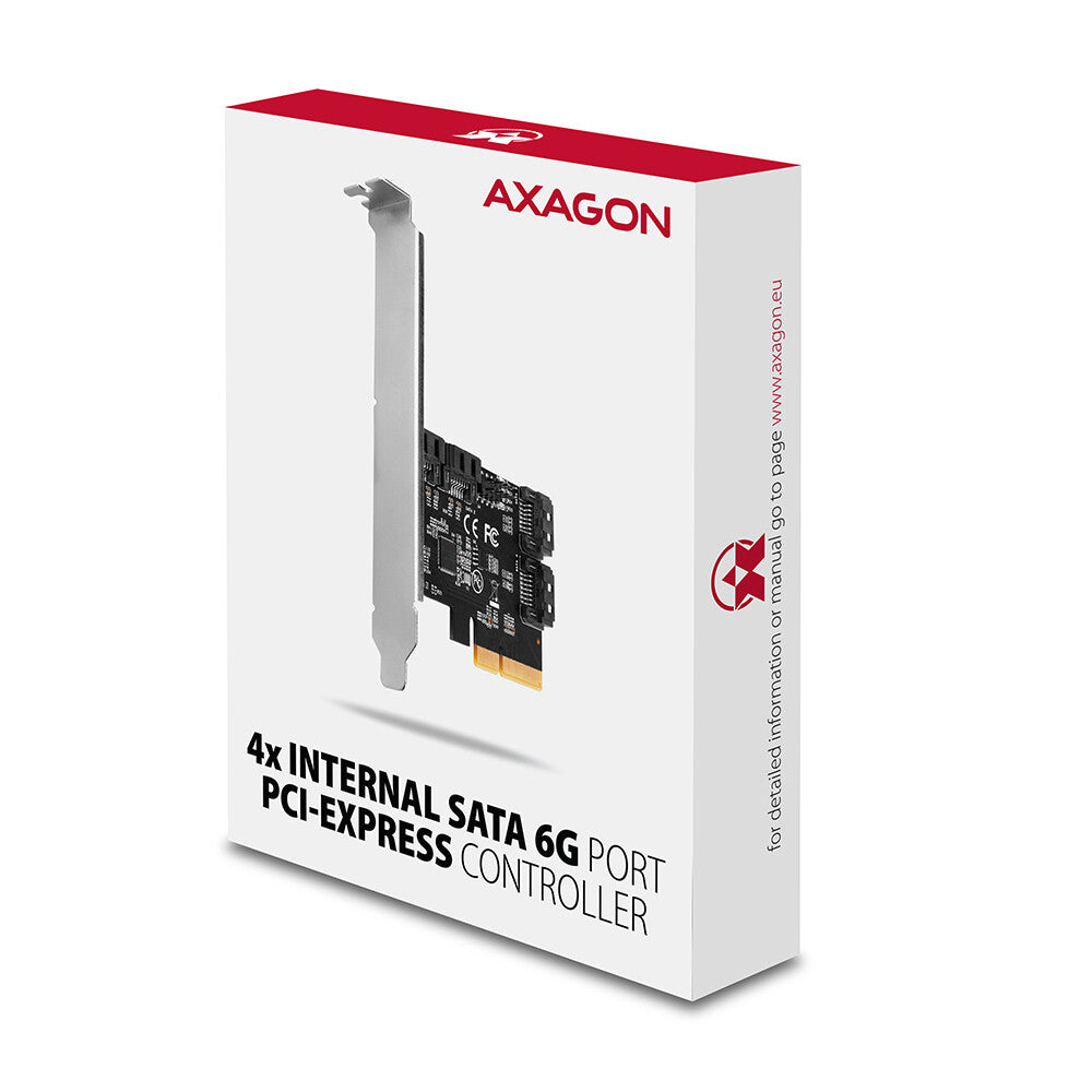 Axagon PCES-SA4X4 interface-kort/adapter Intern SATA