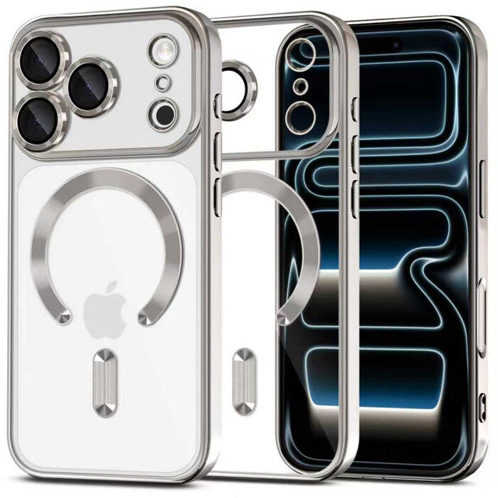 Tech-Protect 5906302334605 mobiltelefon etui 17,5 cm (6.9") Cover Sølv, Transparent