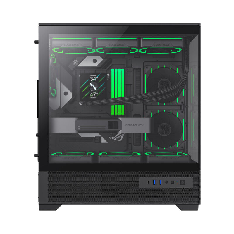 GameMax VISTA 2 AB Midi Tower Sort