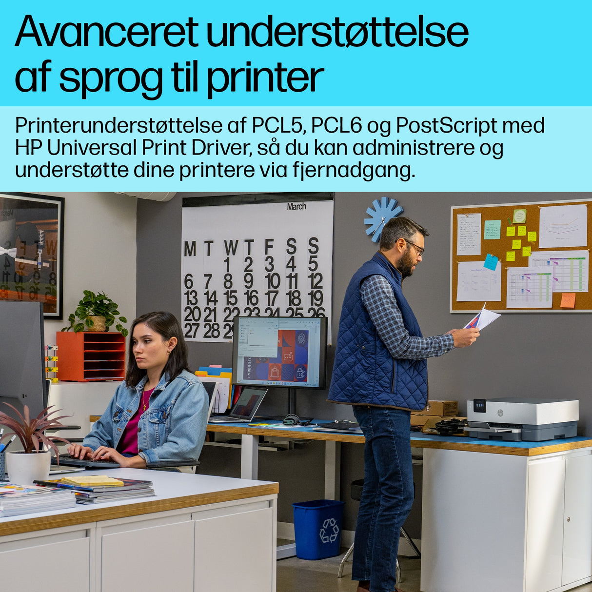 HP OfficeJet Pro 9110b Trådløst Farve Printer, Tosidet print