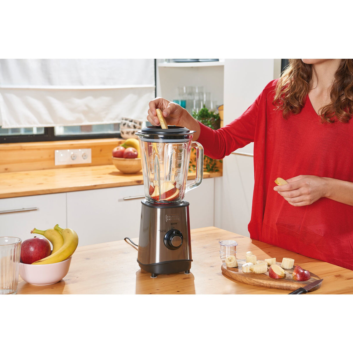 Black & Decker BXJB800E Bordplade blender 800 W Sort, Transparent