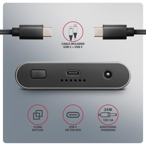 Axagon EEM2-20GD USB-C 20Gbps Dual M.2 NVMe SSD CLONE MASTER Enclosure