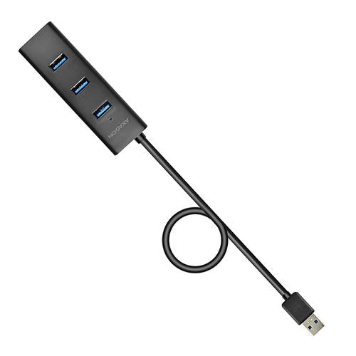 Axagon HUE-S2BL 4x USB 3.0 CHARGING hub w. 1.2m cable, power micro USB