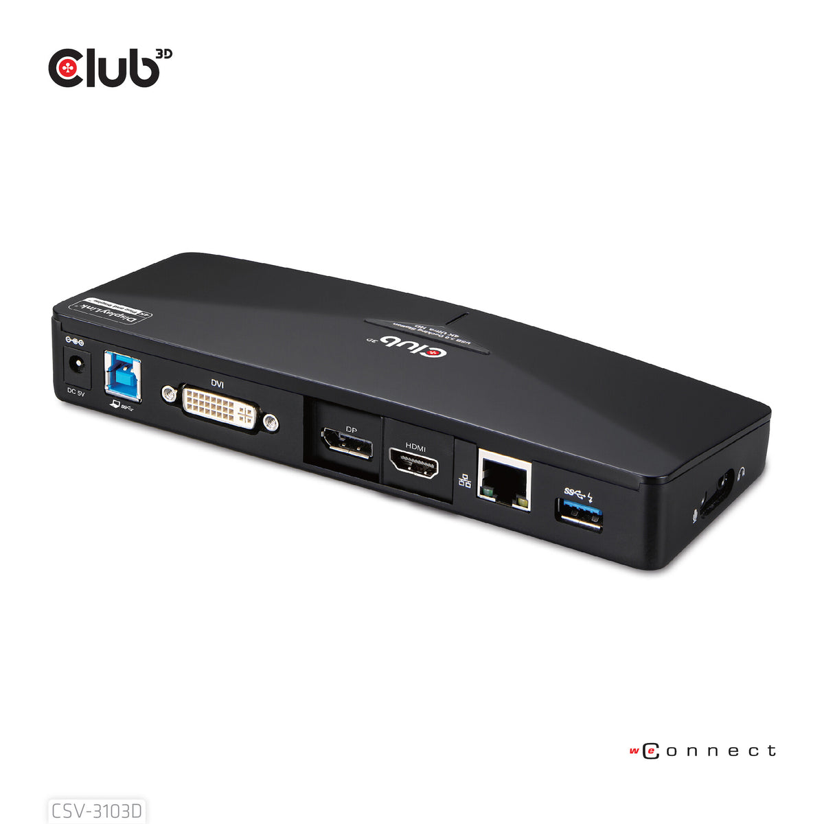 Club 3D CSV-3103D 9-in-one USB 3.2 Gen1 Dockingstation Sort