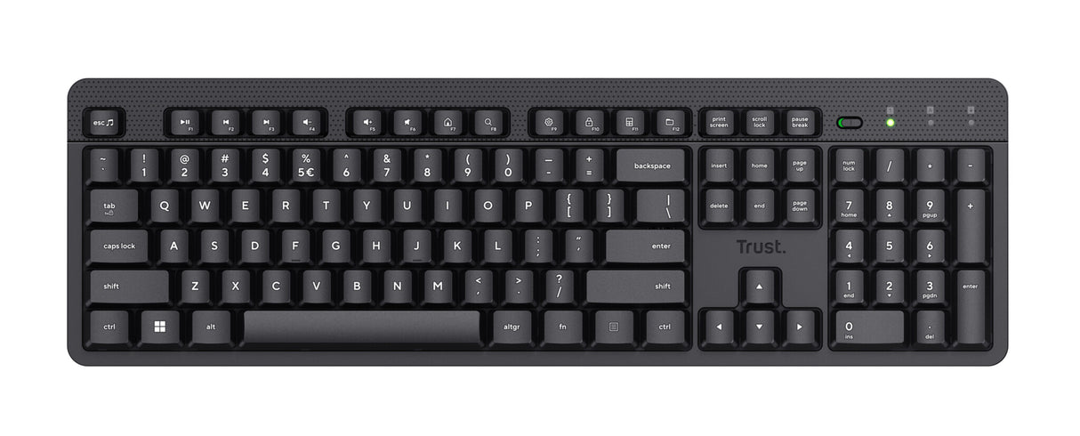 Trust Ody II tastatur Kontor RF trådløst QWERTY US engelsk Sort