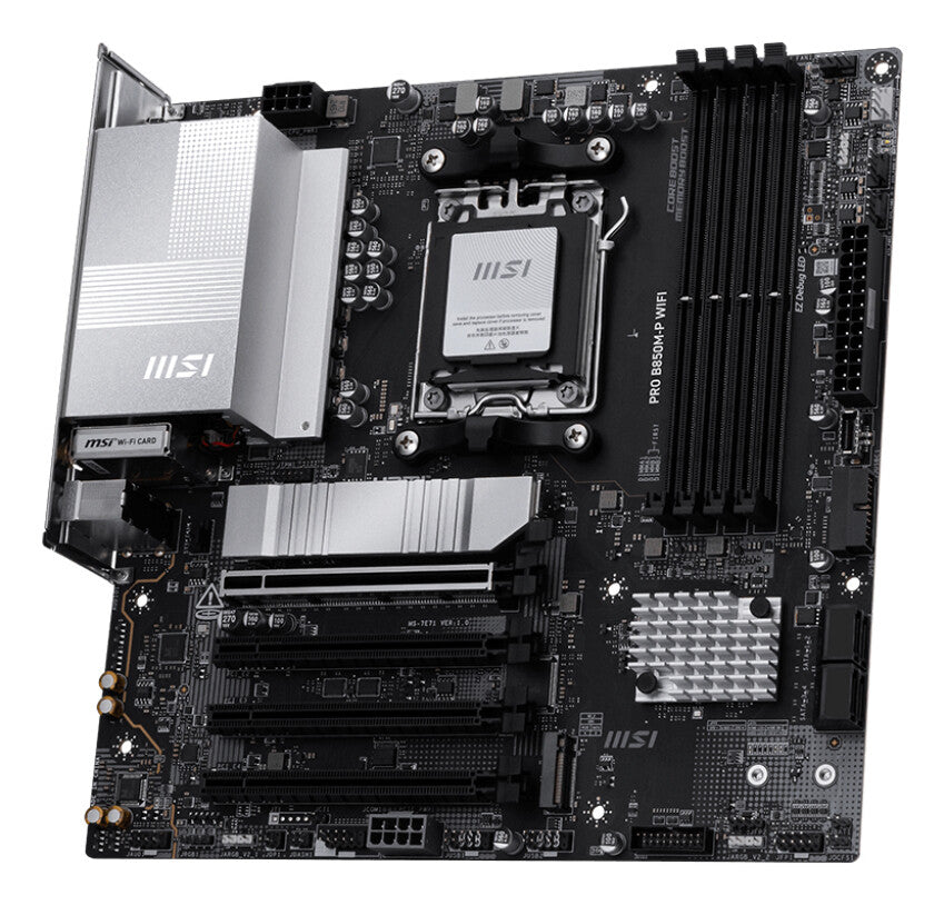 MSI PRO B850M-P WIFI bundkort AMD B850 Sokkel AM5 micro ATX