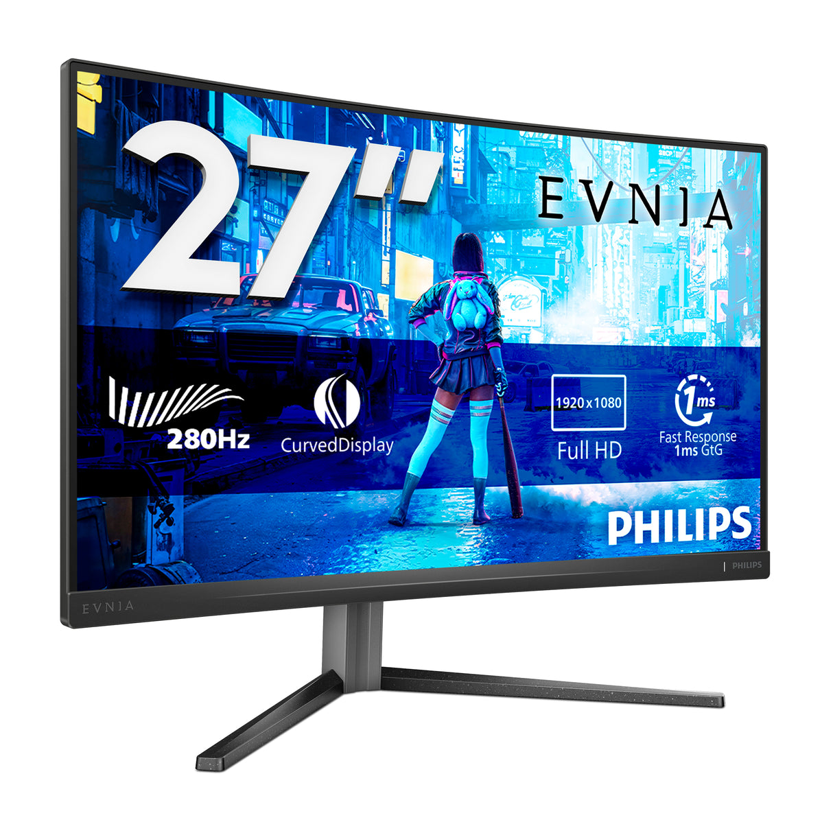 Philips Evnia 5000 27M2C5200W/00 computerskærm 68,6 cm (27") 1920 x 1080 pixel Fuld HD LCD Grå