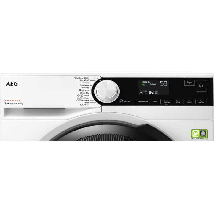 AEG LR834N96L vaskemaskine Front-læsning 9 kg 1600 rpm Hvid