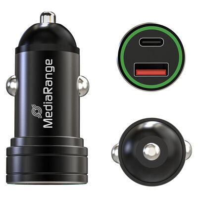 MediaRange MRMA120 oplader til mobil enhed Smartphone Sort Cigartænder Hurtig opladning Automatisk