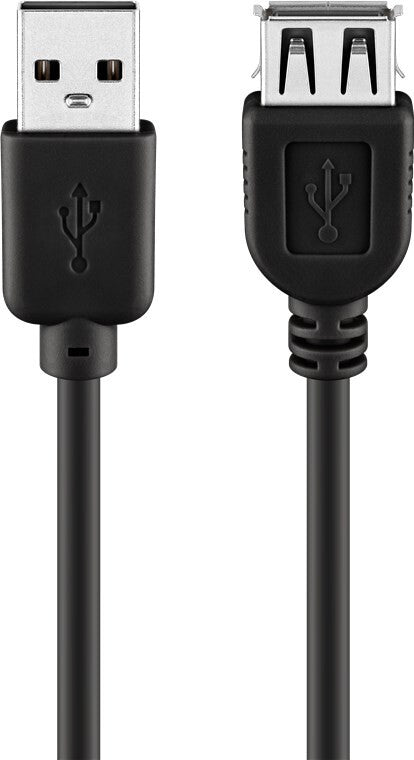 Goobay 68905 USB-kabel USB 2.0 5 m USB A Sort