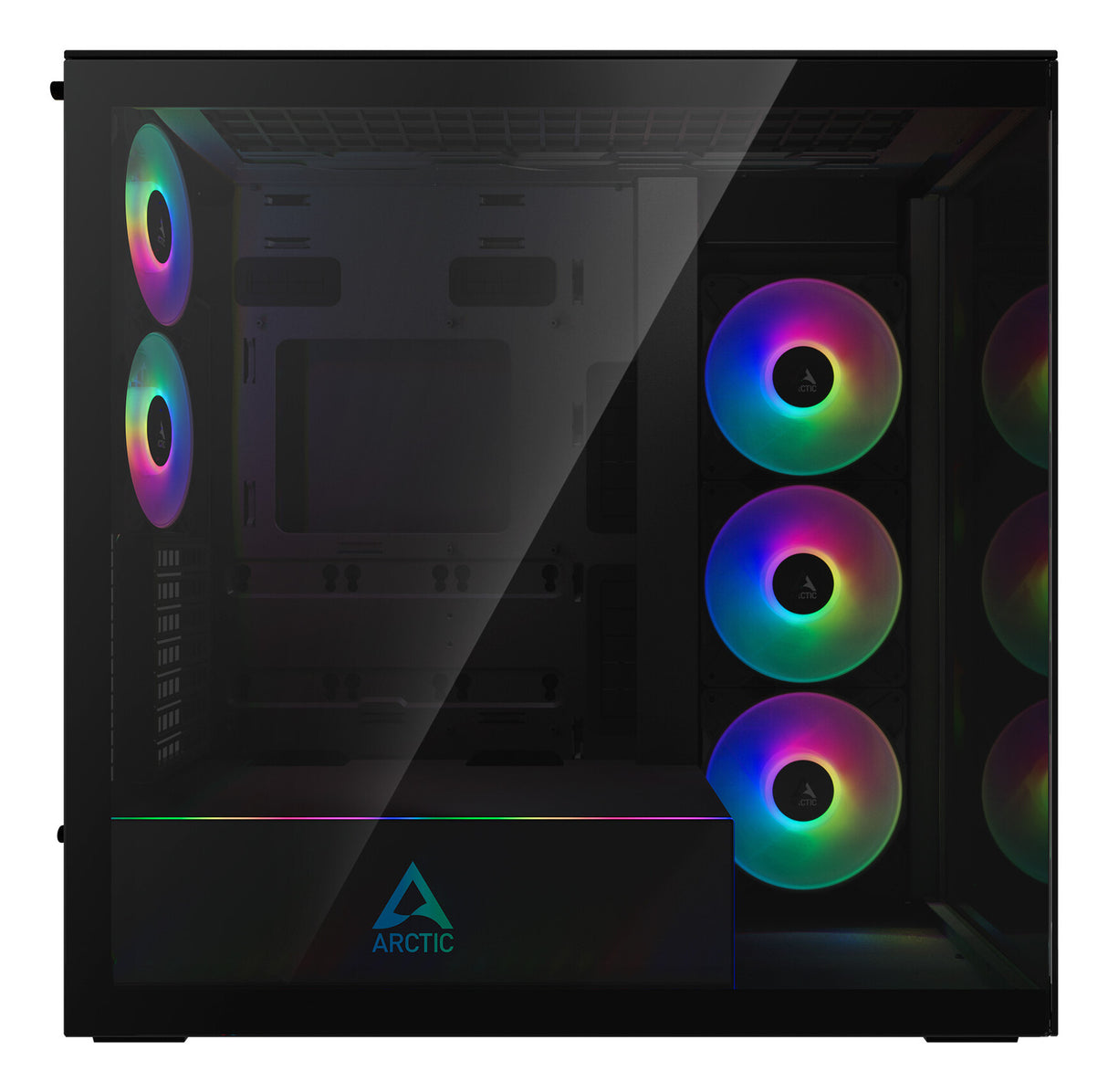ARCTIC Xtender Black (Mirror Glass) Midi Tower Sort