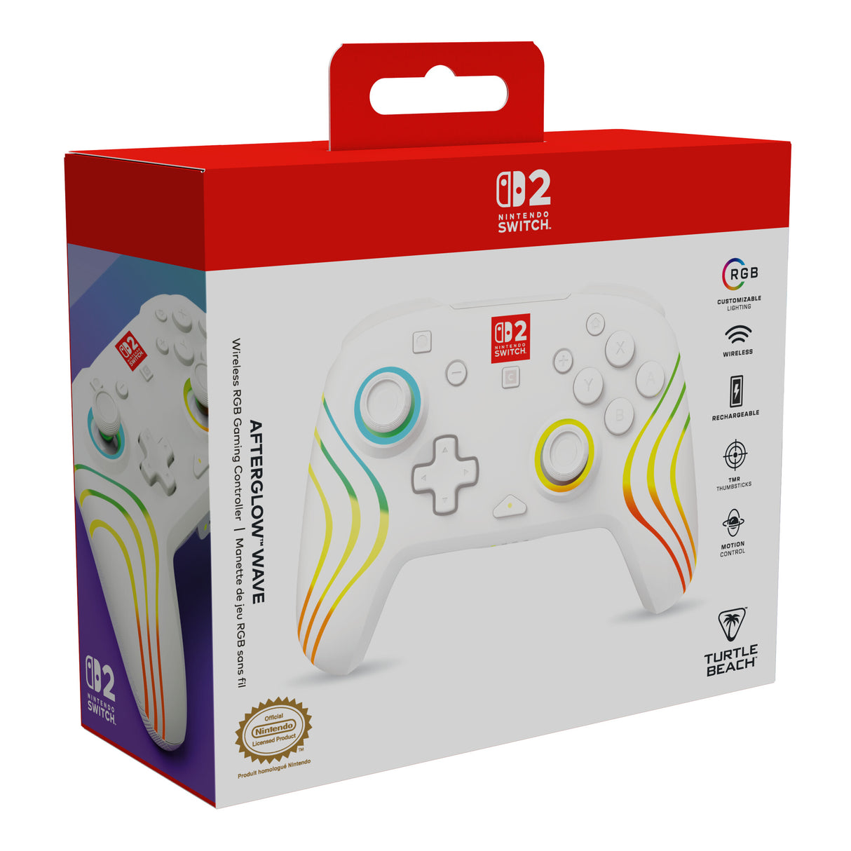 Turtle Beach TBC-8106-15 spil-controller Hvid Bluetooth/USB Gamepad Nintendo Switch, Nintendo Switch 2, Nintendo Switch Lite, Nintendo Switch OLED